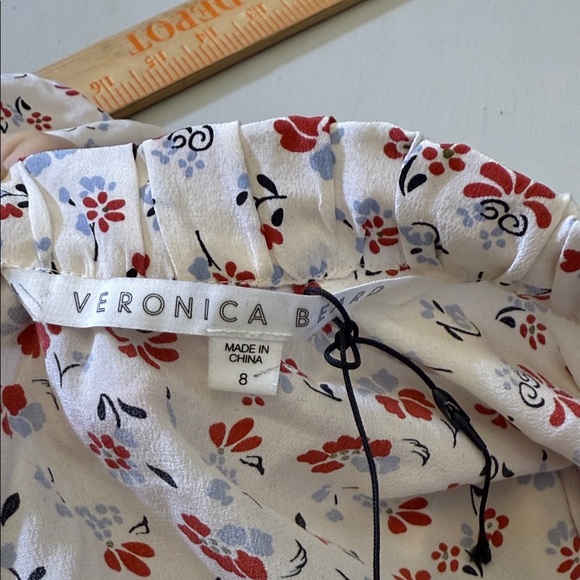 Veronica Beard Howell Silk Top Size 8 - Picture 10 of 11